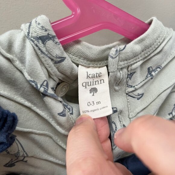 Kate Quinn Anchor Ruffle Top Romper- Size 0-3‎ months - Picture 2 of 3